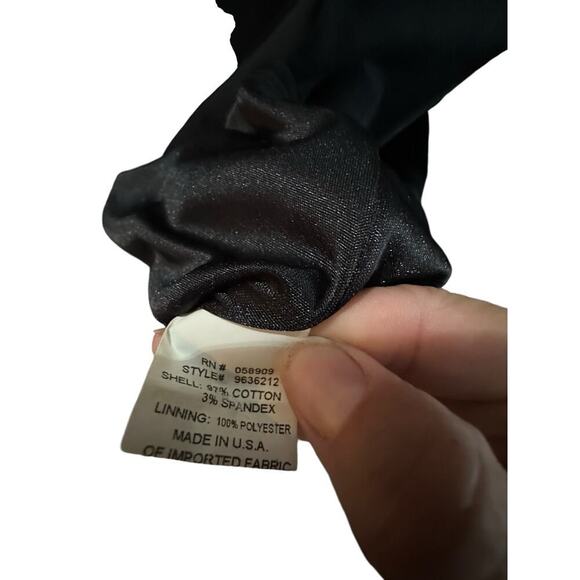 Carrie Hutton Women's Black & White Lined Short Sleeves Mini Dress Size 8 - Picture 7 of 7